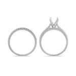 Cathedral Natural Diamond Platinum Wedding Set - Image 3