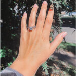 Cathedral Natural Diamond Platinum Wedding Set - Image 5