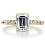 Emerald Cut Diamond Ring With Hidden Diamonds - Image 4