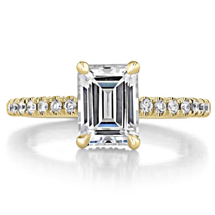 Emerald Cut Diamond Ring With Hidden Diamonds - Image 4