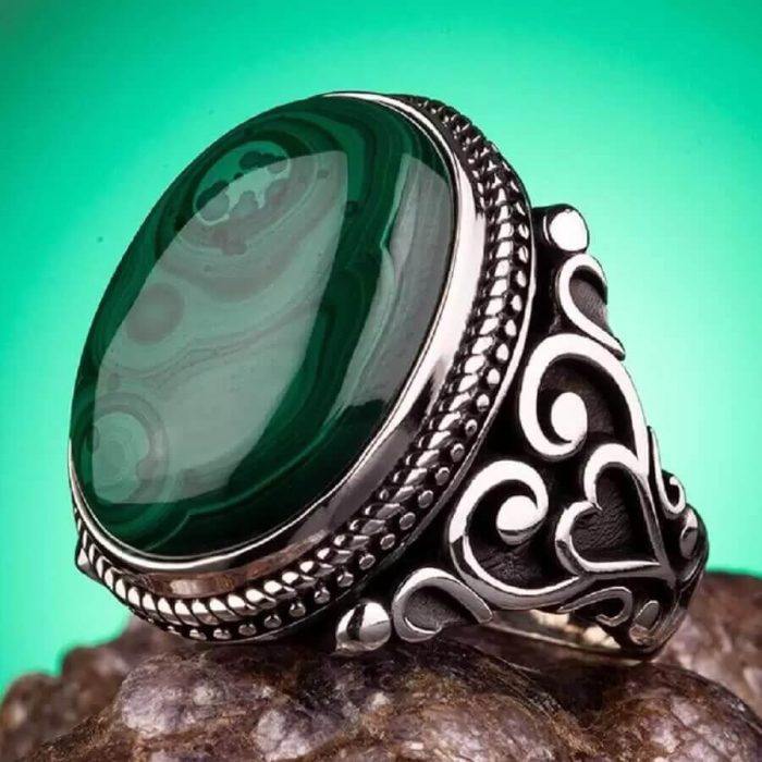 Fashion Trend Vintage Gold Men's Anchor Navy Hook Classic Party Ring Jewelry - Image 6