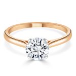 Luxury Rhinestone Gold Color Engagement Wedding Ring for Women COD - Image 3