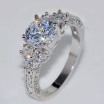 Luxury Rhinestone Gold Color Engagement Wedding Ring for Women COD - Image 4