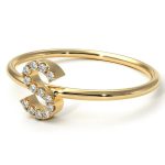 Initial Diamond Ring - Raegan No. 1