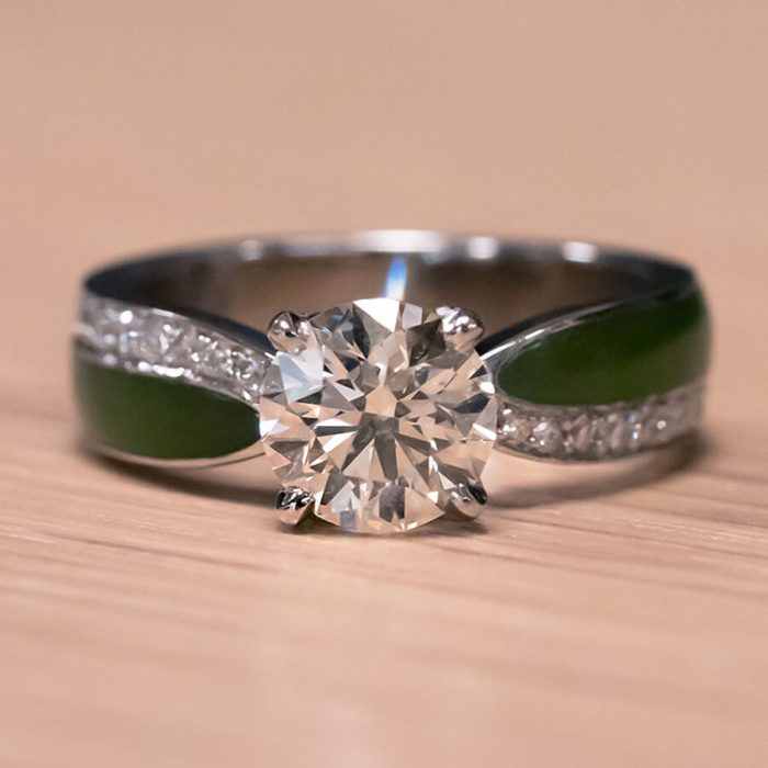Initial Diamond Ring - Raegan No. 1 - Image 4