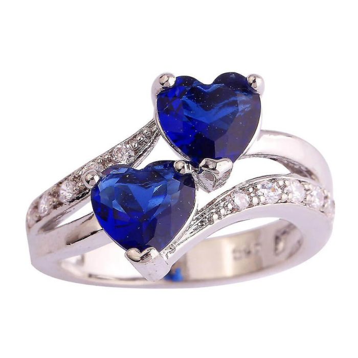 Love Heart Zircon Ring for Women Men Engagement Wedding Jewelry Gifts - Image 5