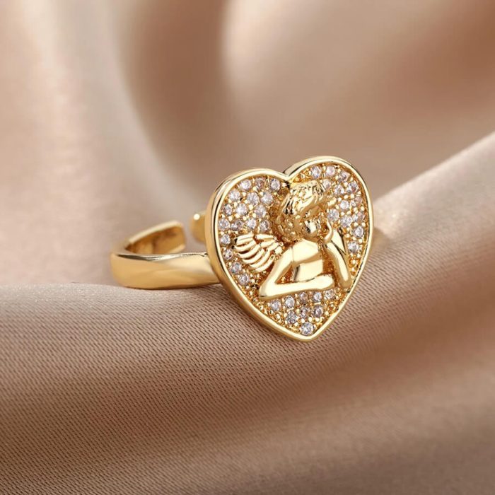 Love Heart Zircon Ring for Women Men Engagement Wedding Jewelry Gifts - Image 7