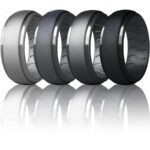 Dookeh Breathable Mens Silicone Wedding Rings