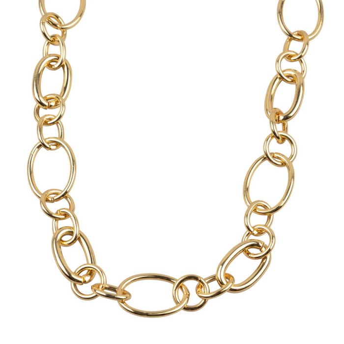 Mina Detailed Gold Necklace - Image 3