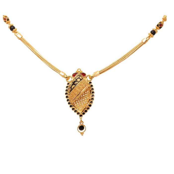 Mina Detailed Gold Necklace - Image 4