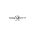 Petite Twisted Vine Diamond Engagement Ring - Image 5