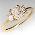 The Three Stone Emerald Engagement Ring