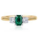 The Three Stone Emerald Engagement Ring - Image 7